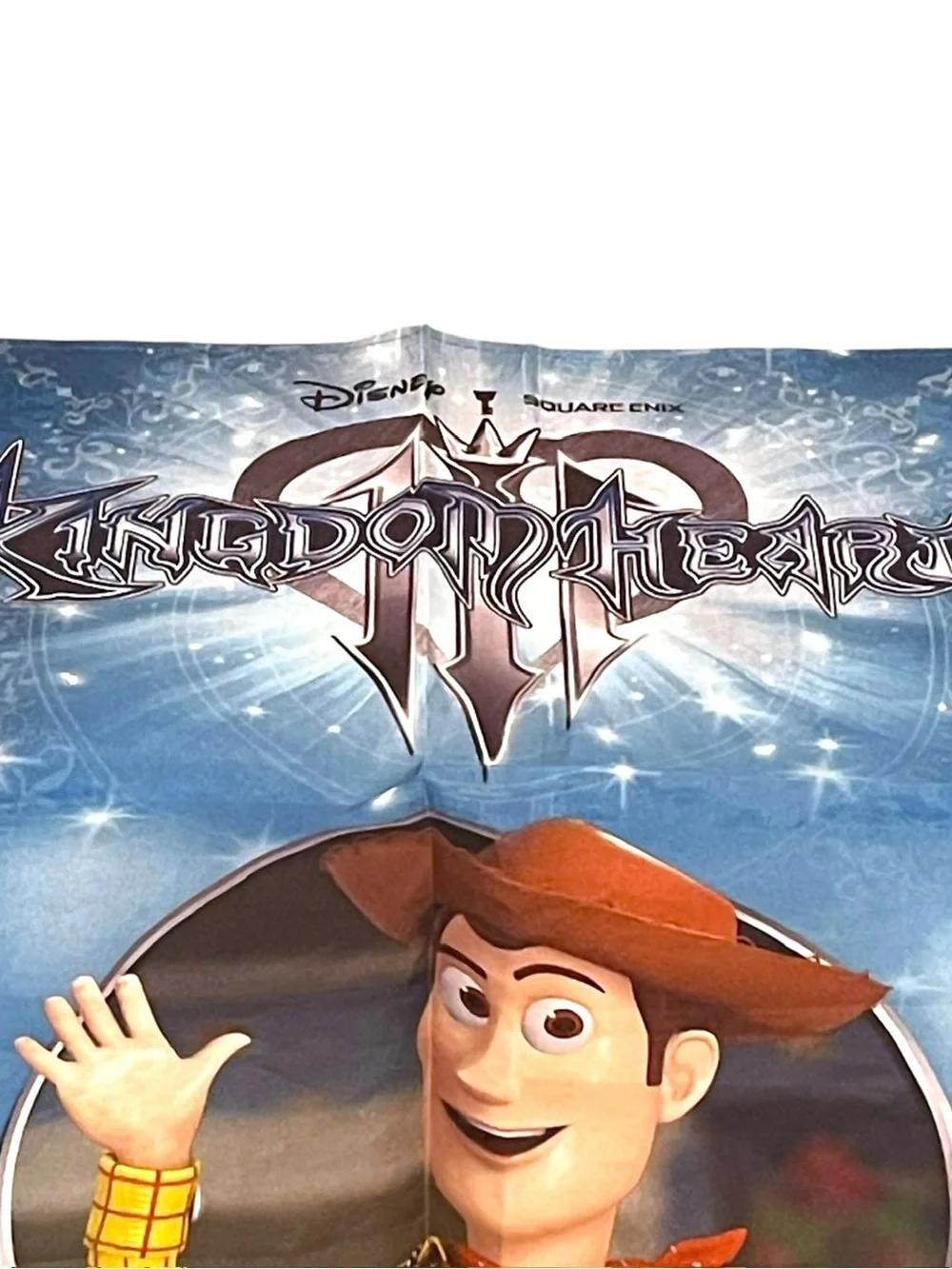 Kingdom Hearts III Square Enix Disney Toy Story Promo Fabric Flag Banner